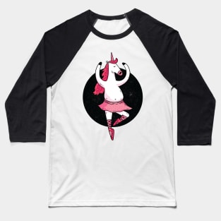 Ballet Unicorn - Funny Design Baseball T-Shirt